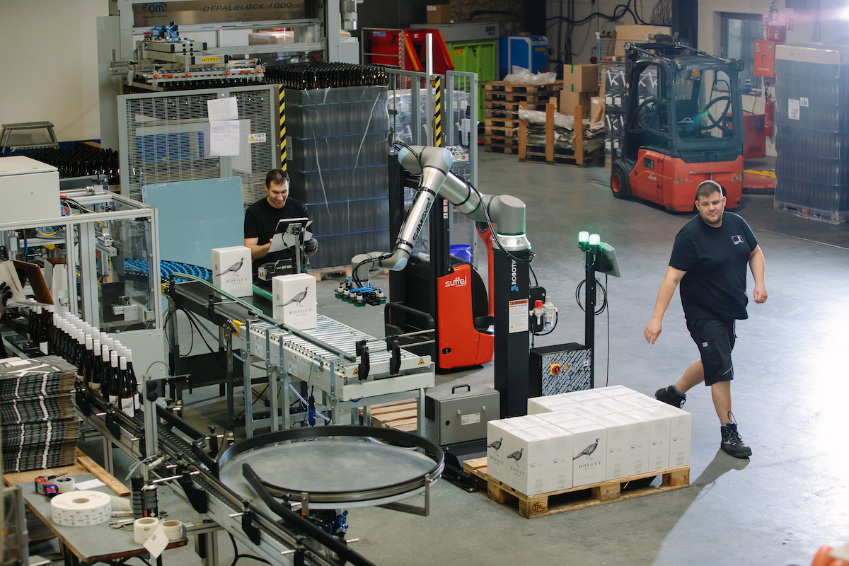 Palletising with collaborative robots