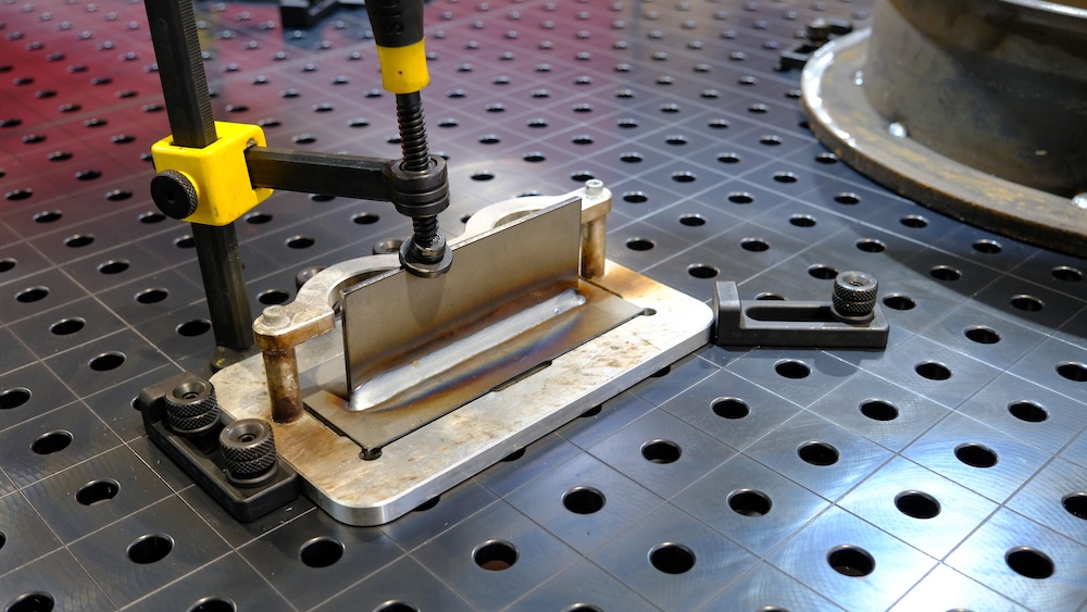 Weld joint produced by a welding cobot